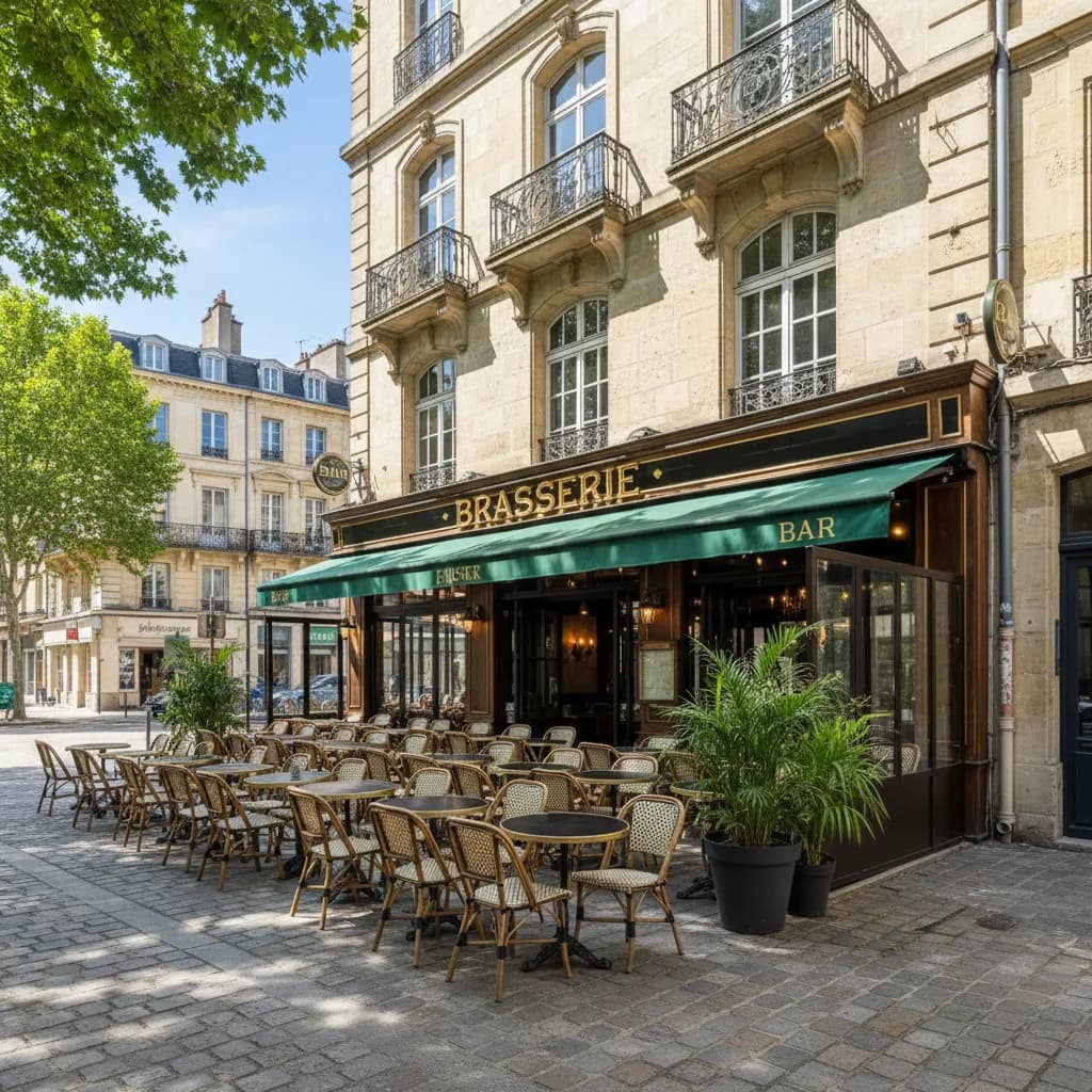 Bar-brasserie 650m² à Bordeaux : terrasse - licence IV - Image 1