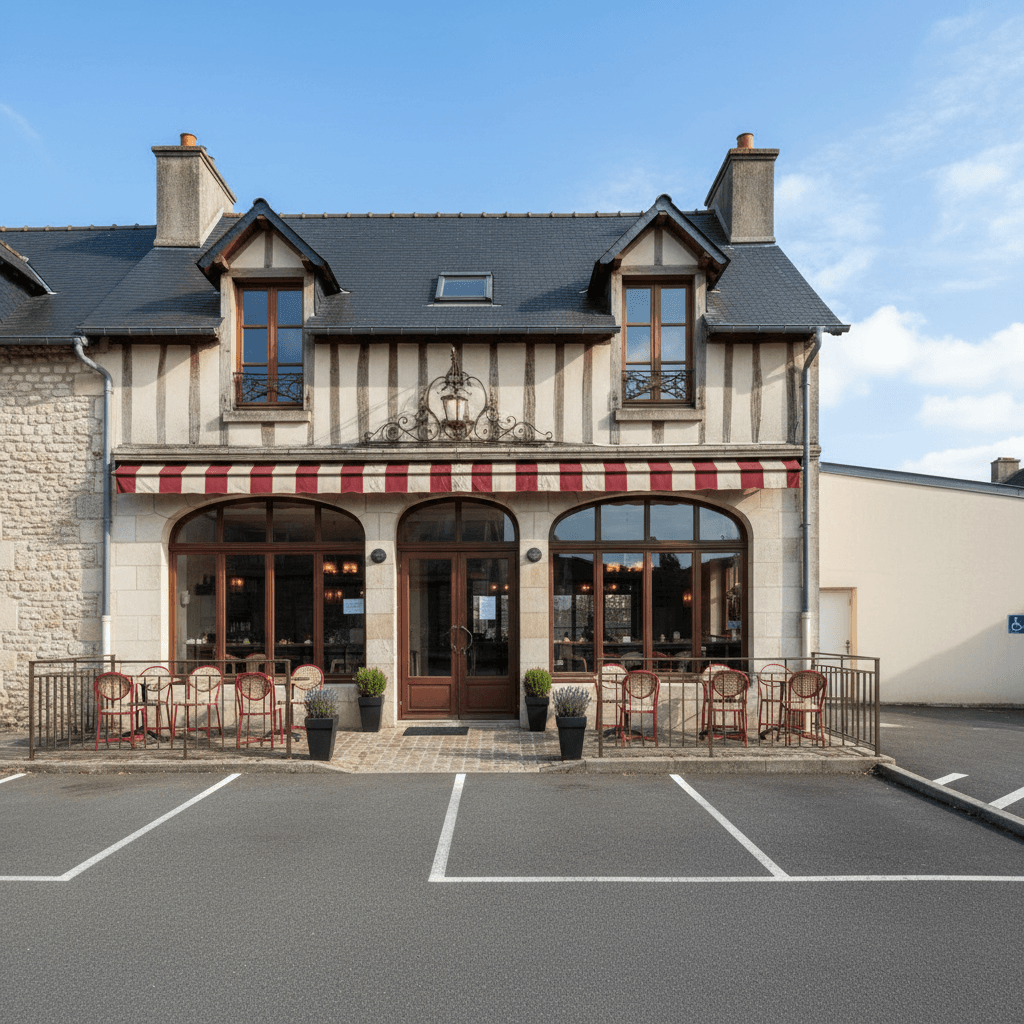 Restaurant à Saint-Lô : terrasse - extraction - Image 1
