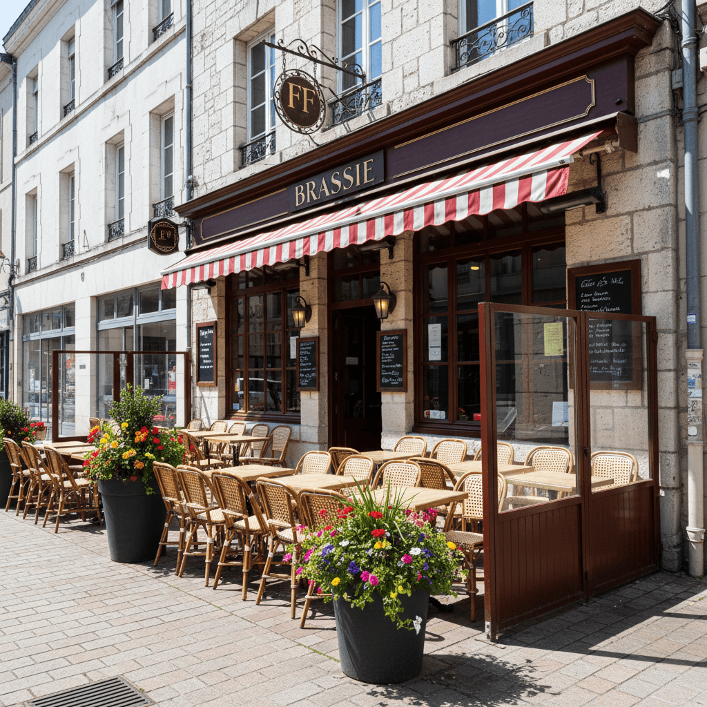 Bar-brasserie à Le Mans : terrasse - Image 1