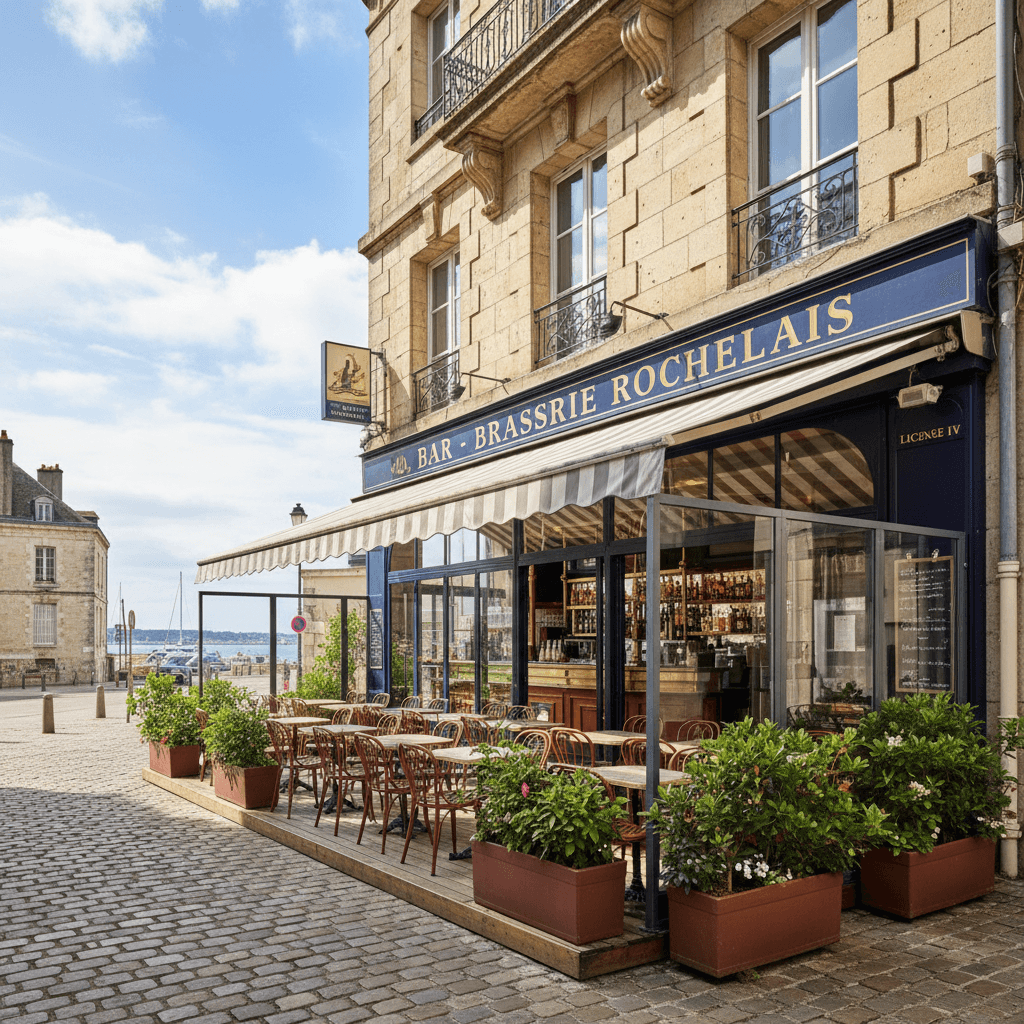 Bar-brasserie à La Rochelle : terrasse - licence IV - Image 1