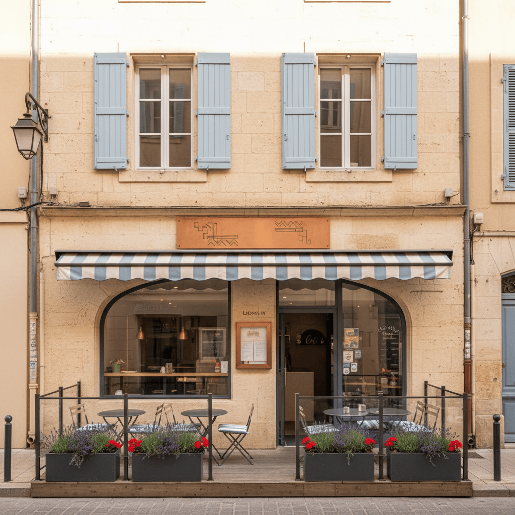 Fast-food 40m² à Aix-En-Provence : terrasse - licence IV