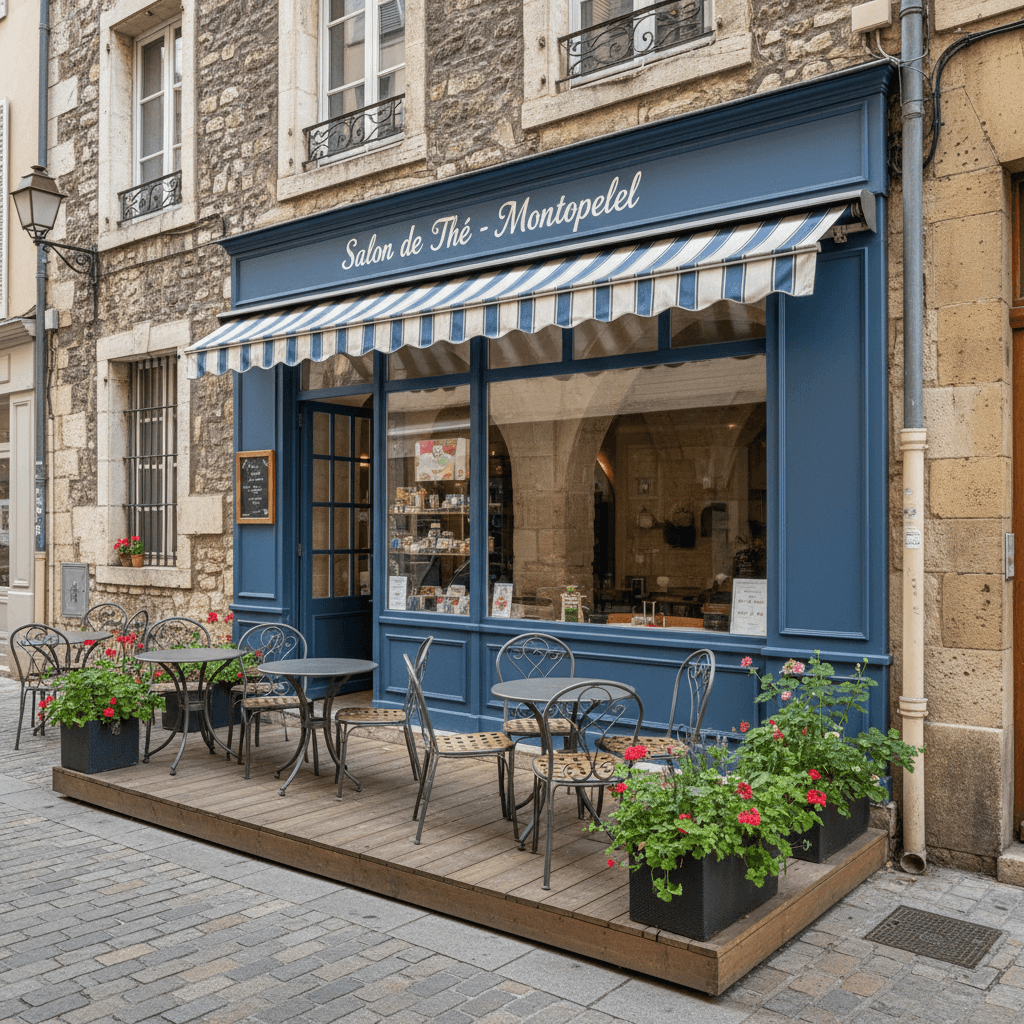 Snack 80m² à Montpellier : terrasse