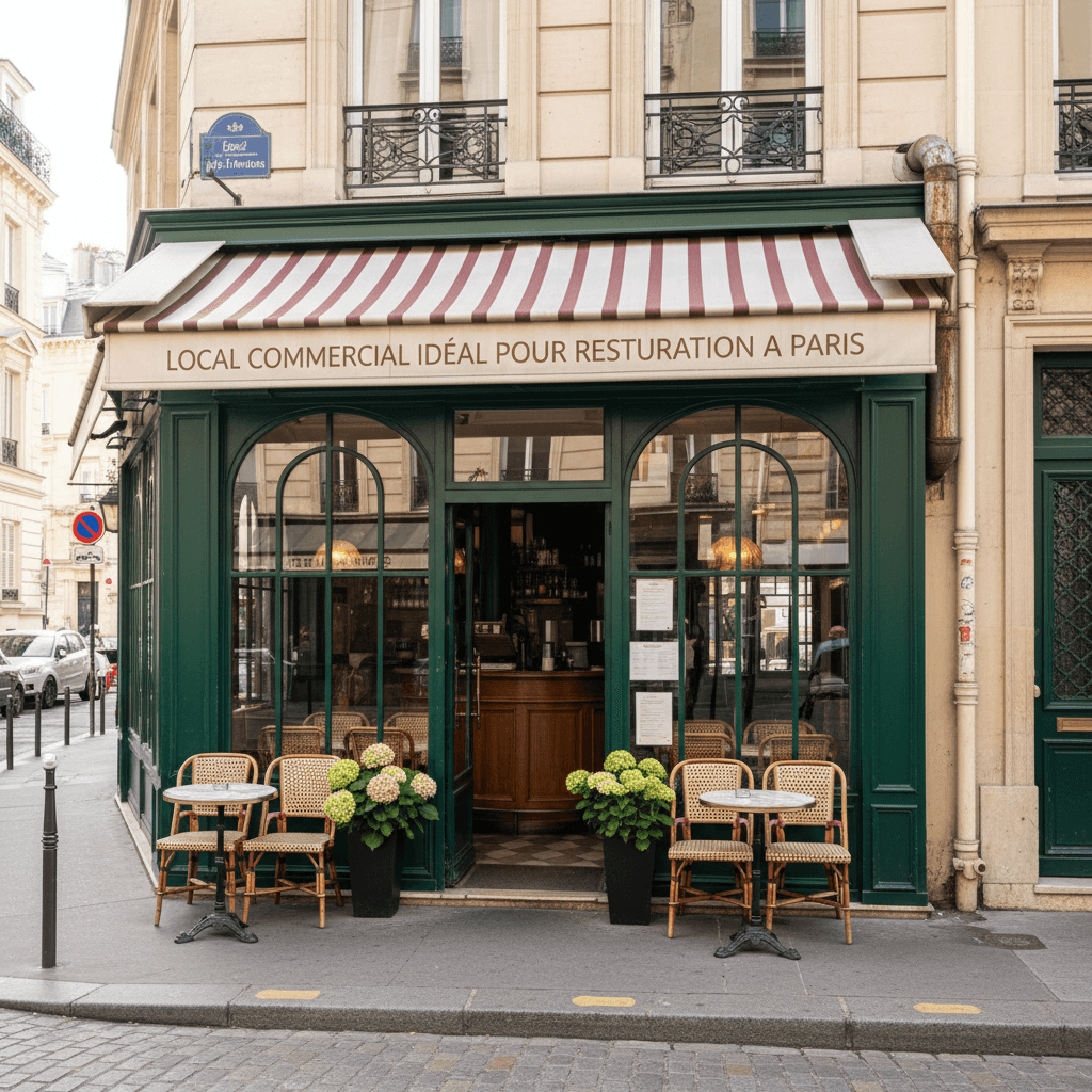 Local commercial idéal pour restauration à Paris