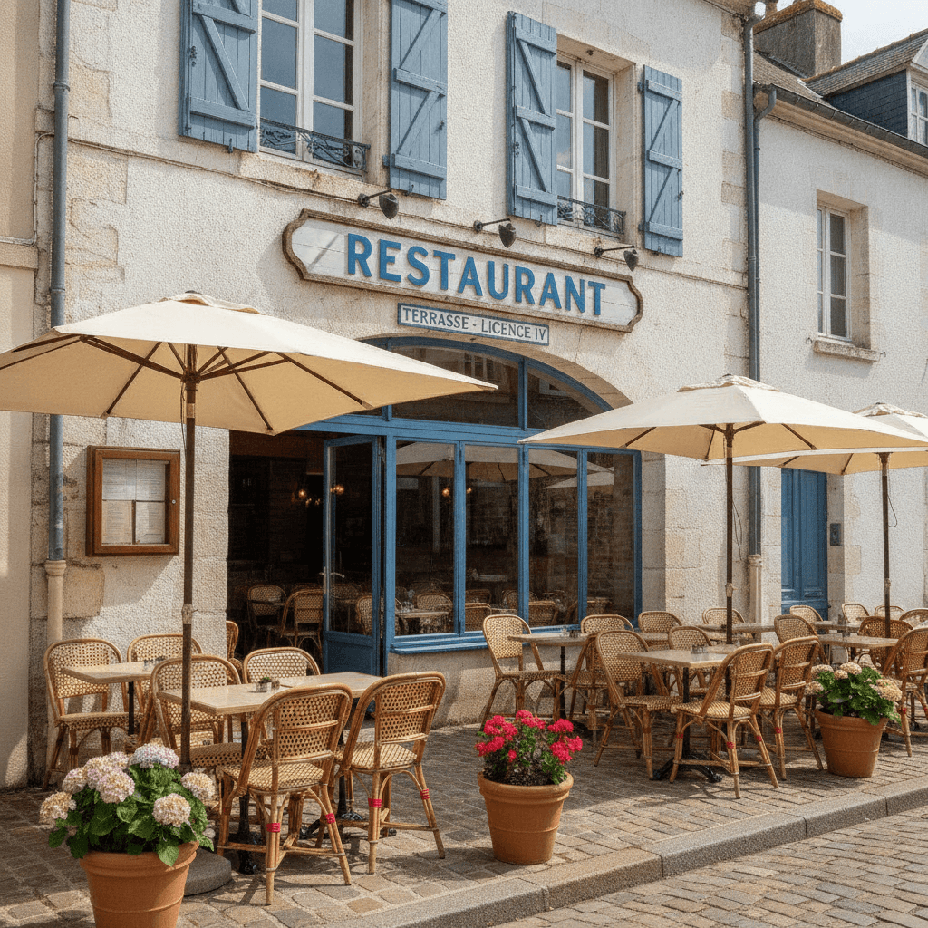 Restaurant 80m² à Saint-Martin-De-Ré : terrasse - licence IV - Image 1
