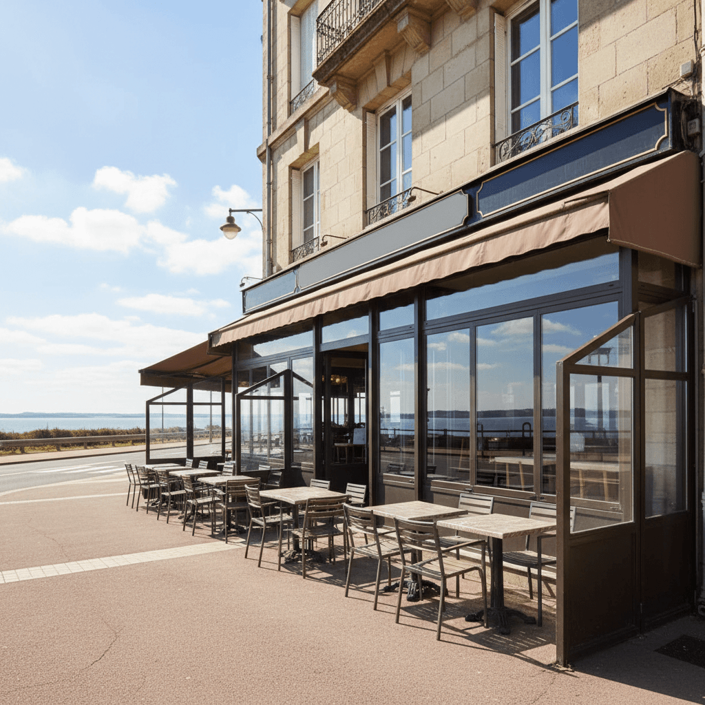 Bar-brasserie à Vannes : terrasse - licence IV - Image 1