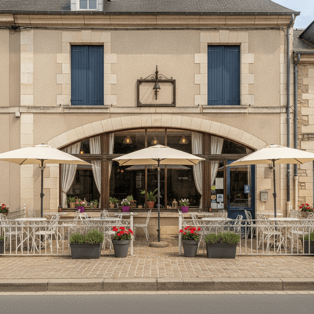 Restaurant 345m² à Saint-Saturnin-Du-Limet : terrasse - licence IV - Image 1