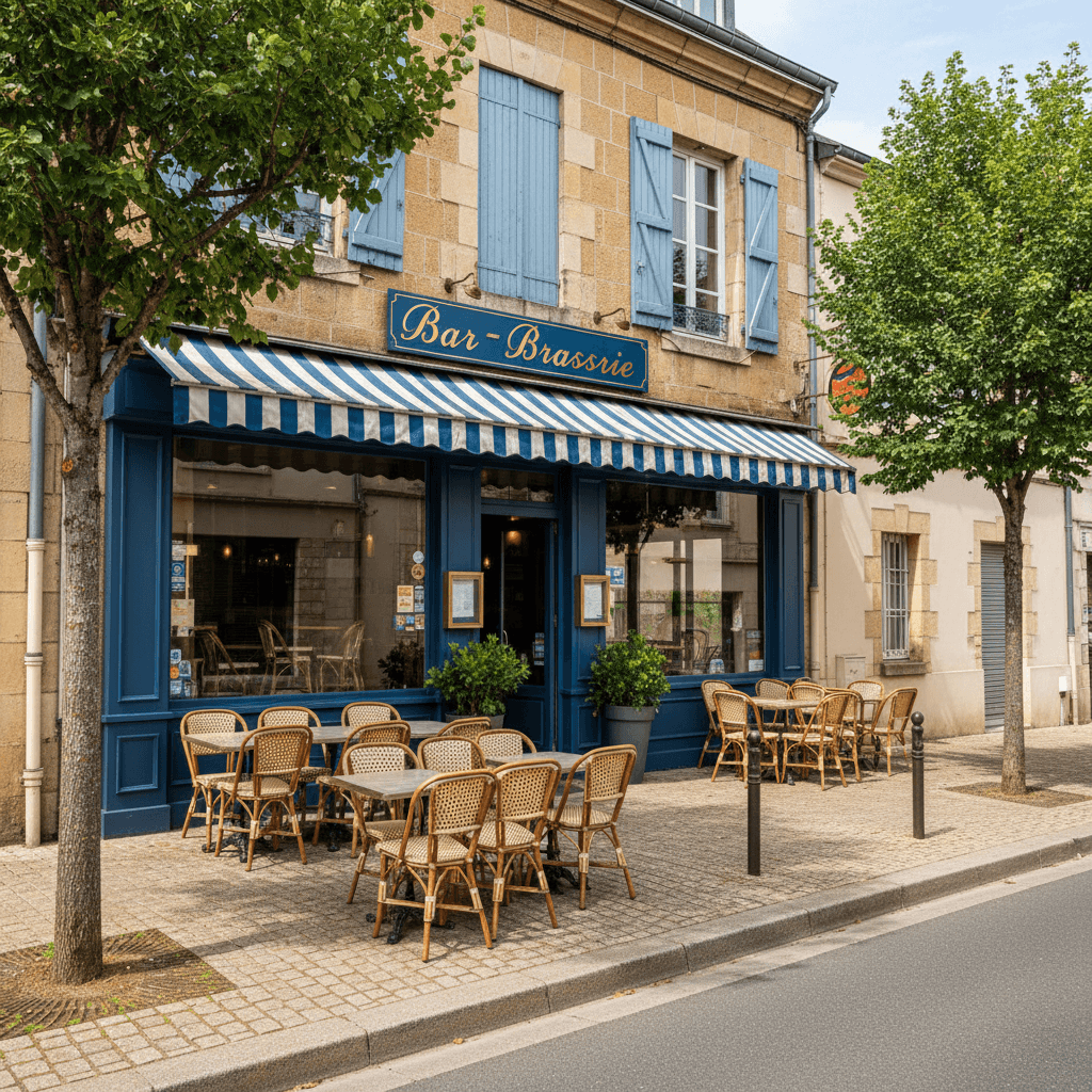 Bar-brasserie 395m² à Geneston : terrasse - licence IV - Image 1