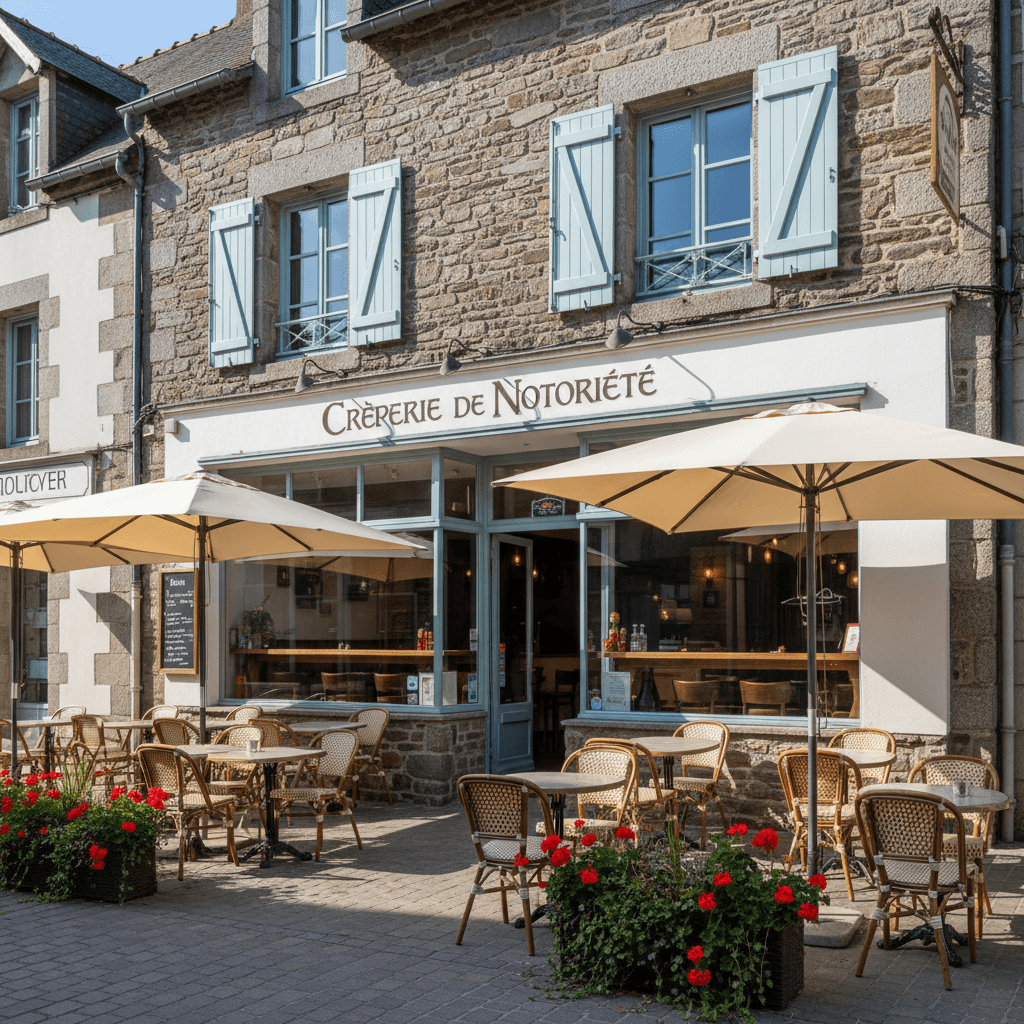 Restaurant à Saint-Brieuc : terrasse - cuisine équipée - Image 1