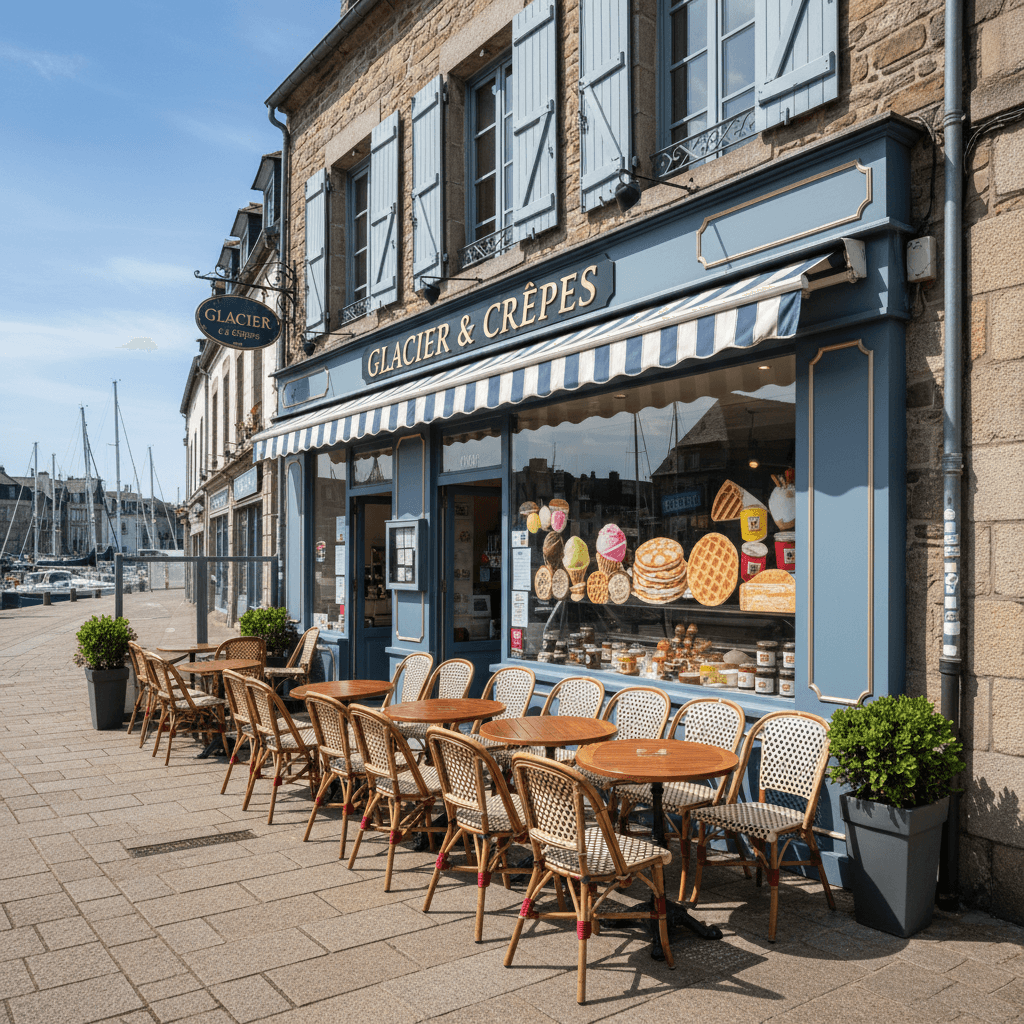 Snack 90m² à Vannes : terrasse - Image 1