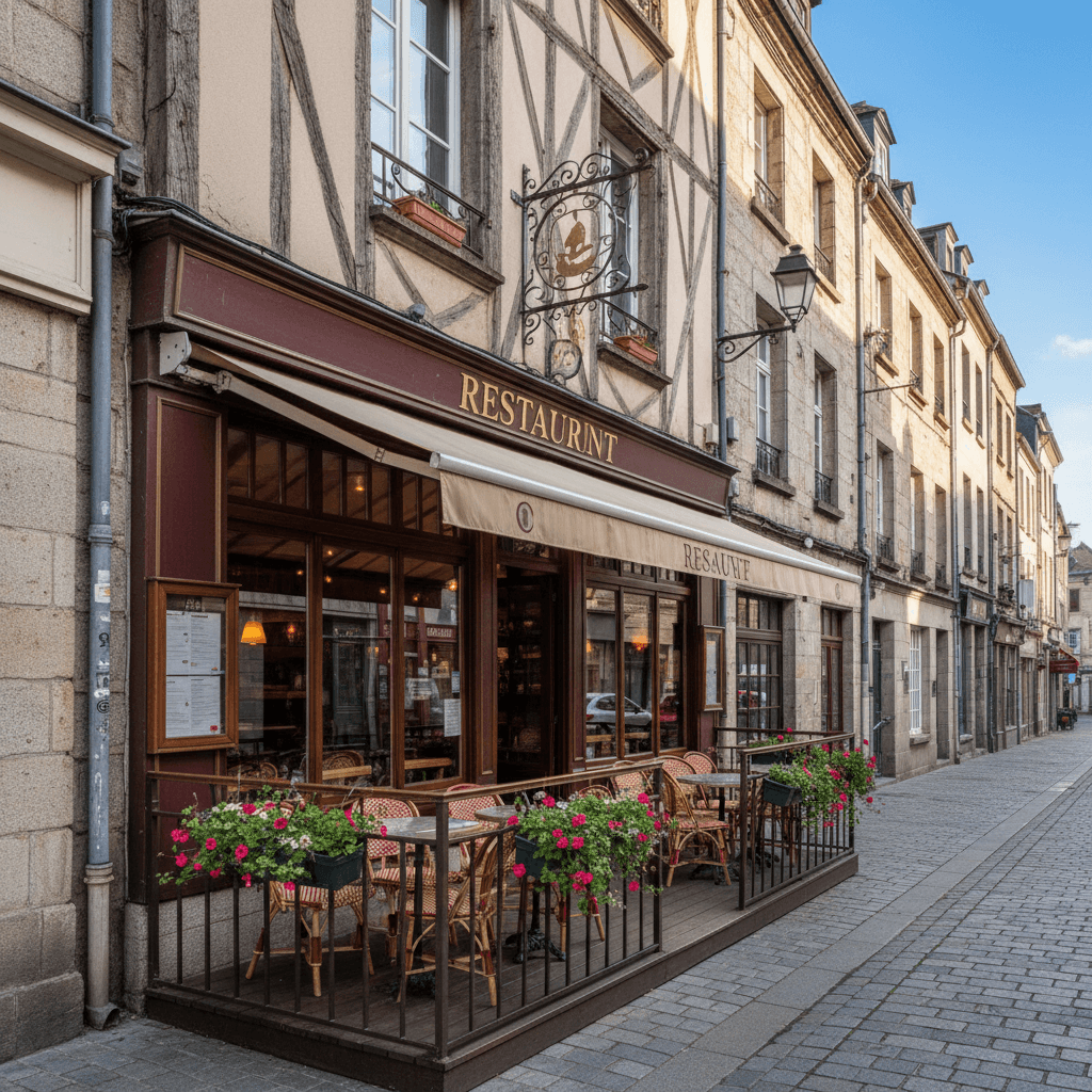 Restaurant 110m² à Rennes : terrasse - extraction