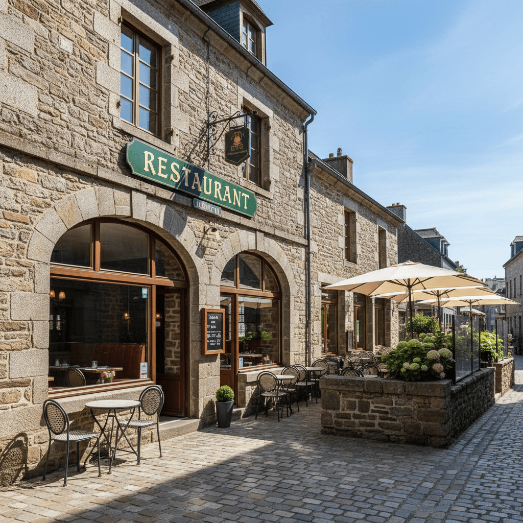 Restaurant 650m² à Dinan : terrasse - licence IV - Image 1