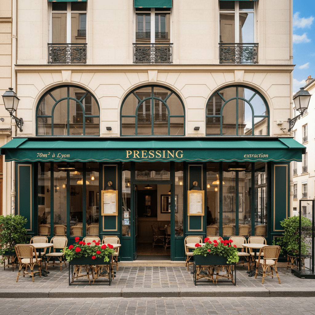 Pressing 70m² à Lyon : extraction