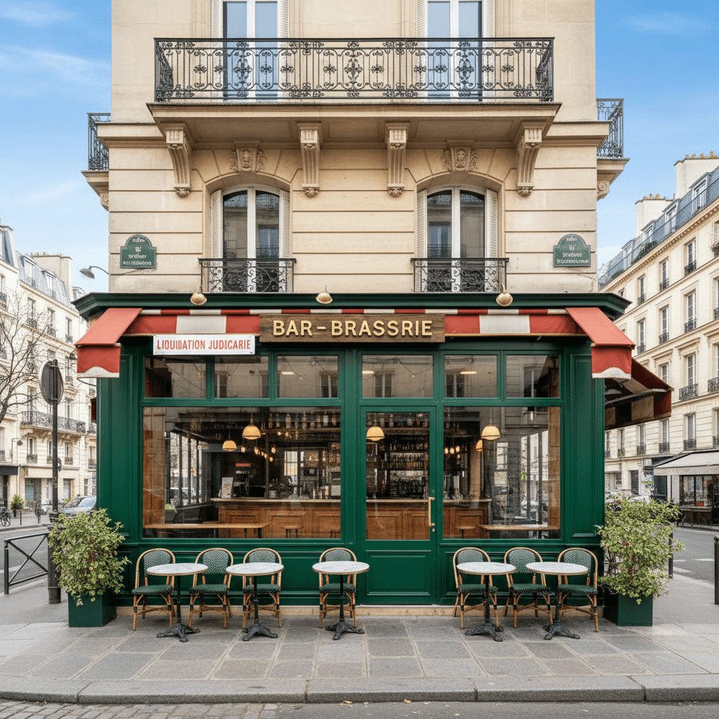 Bar-Brasserie Animé au Cœur de Paris en liquidation judiciaire