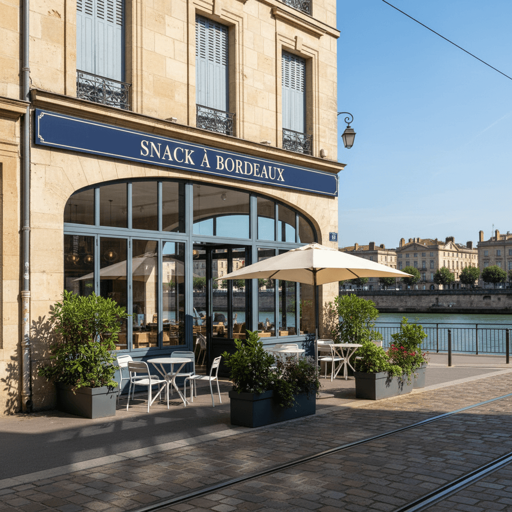 Snack à Bordeaux : terrasse