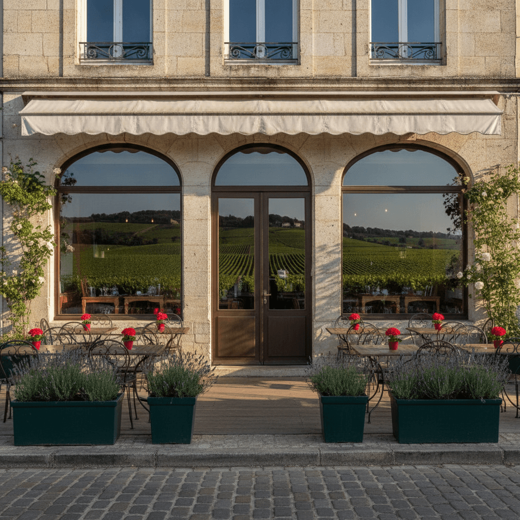 Restaurant 250m² à Vindry-sur-Turdine : terrasse - extraction - Image 1