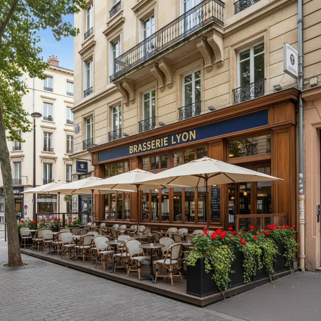 Bar-brasserie 130m² à Lyon : terrasse - licence IV - Image 1