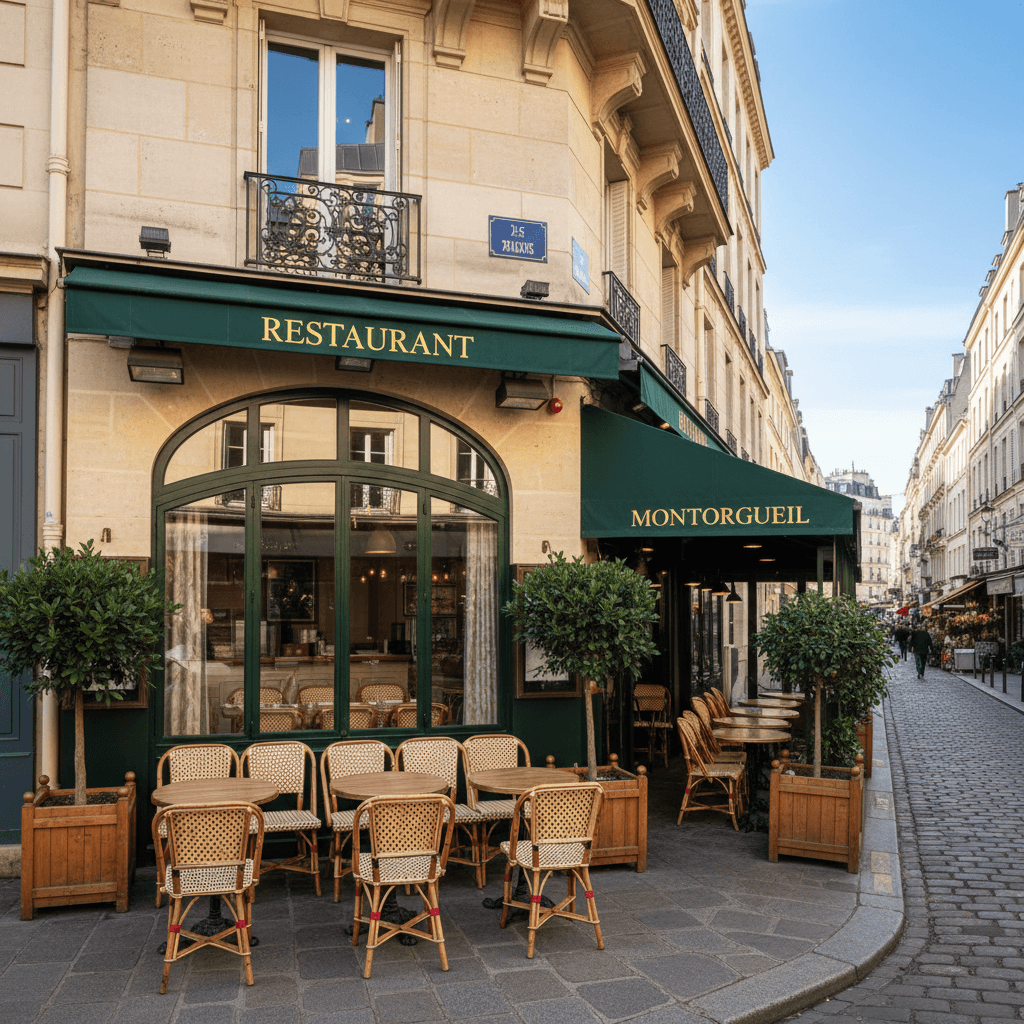 Restaurant idéal à Montorgueil - Emplacement stratégique