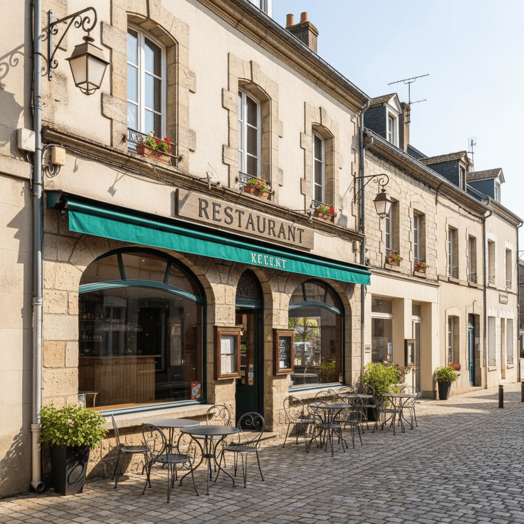 Restaurant 350m² à Montfort-Le-Gesnois : terrasse - licence IV - Image 1