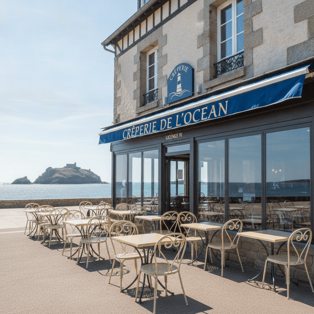 Restaurant à Quimper : terrasse - licence IV