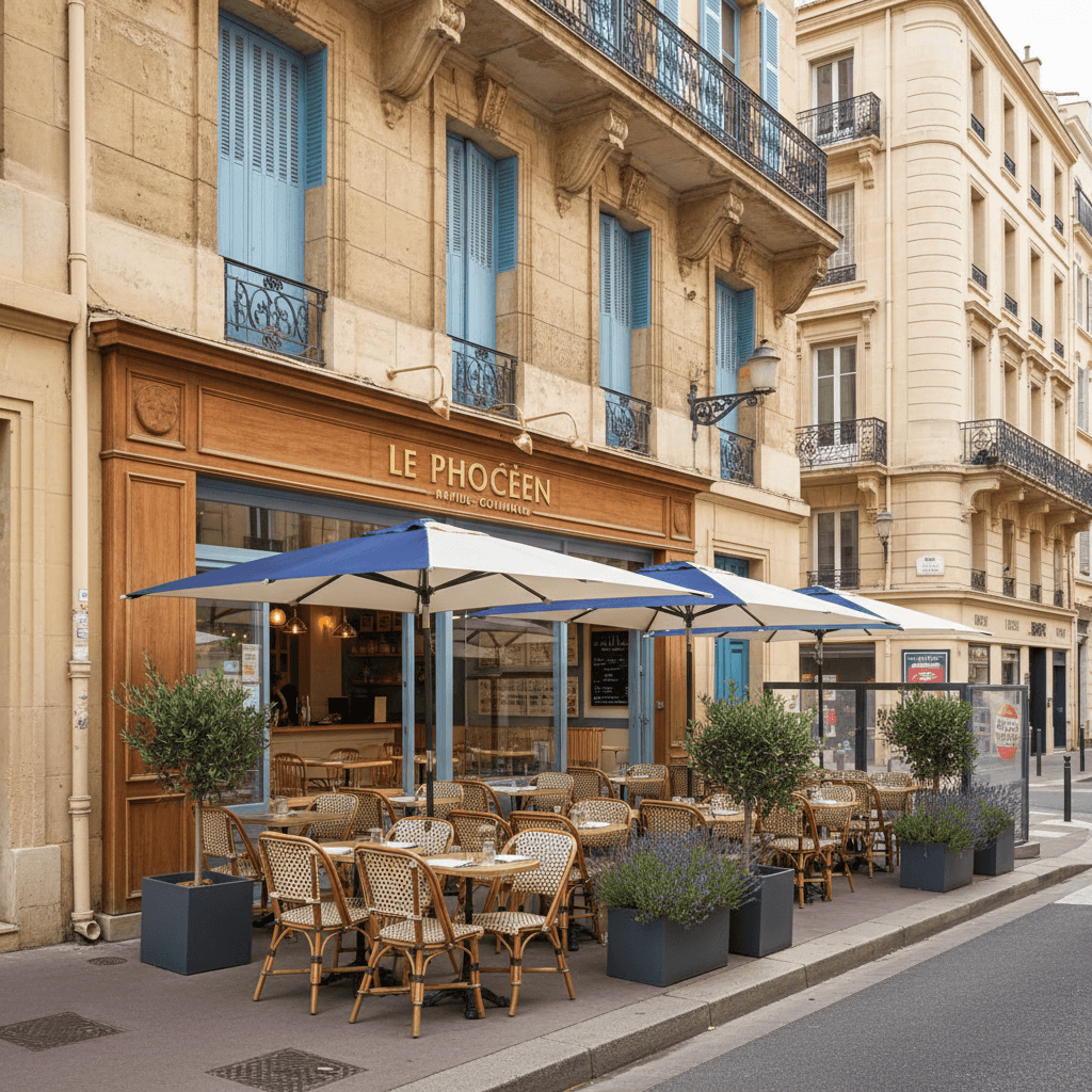 Fast-food 190m² à Marseille : terrasse - Image 1