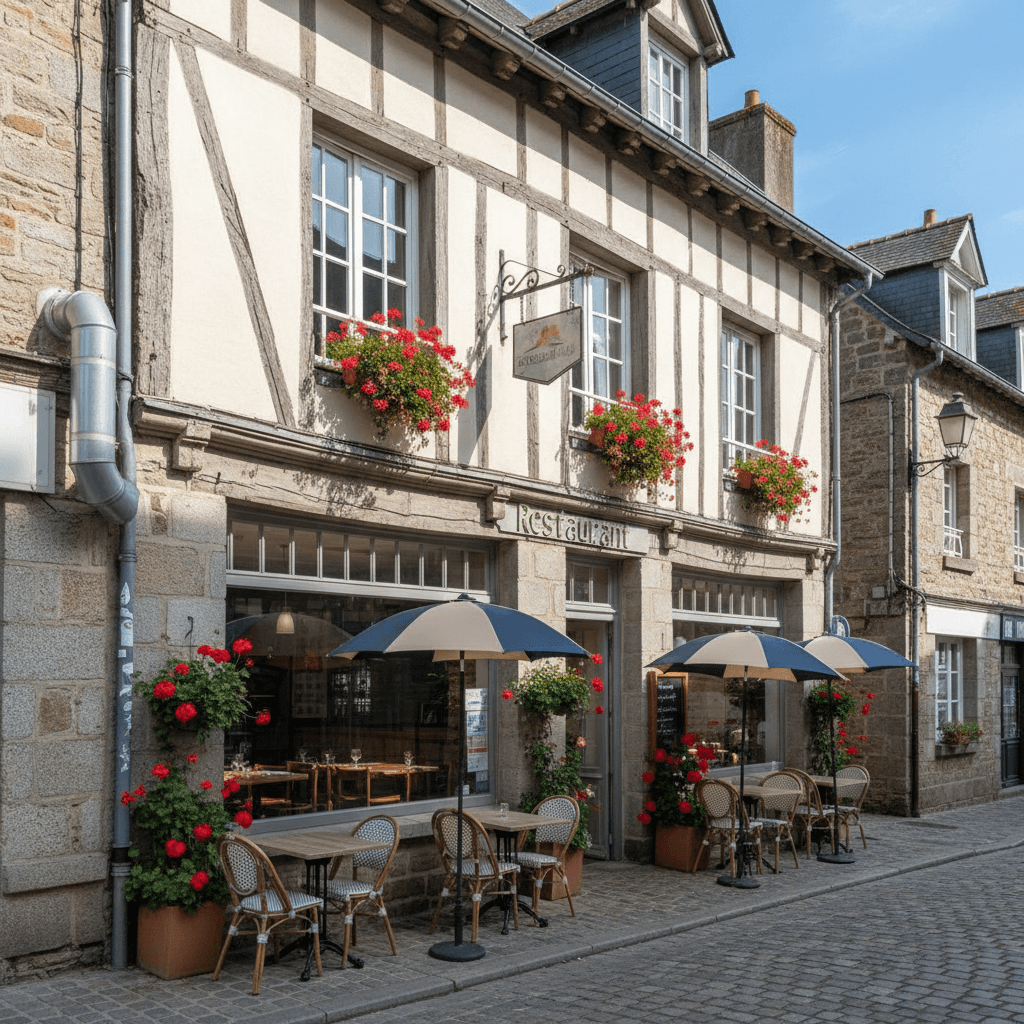 Restaurant à Dol-De-Bretagne : terrasse - extraction - Image 1