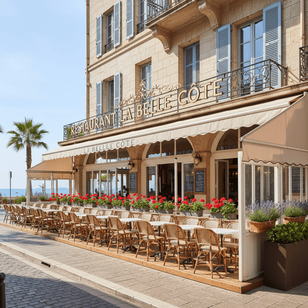 Restaurant 130m² à Cannes : terrasse - licence IV - Image 1