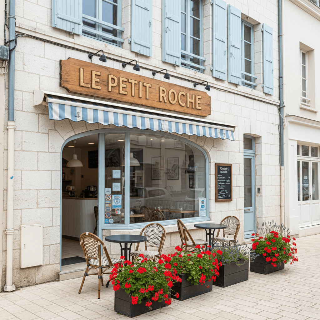 Snack 23m² à La Rochelle : terrasse - cave/réserve - Image 1