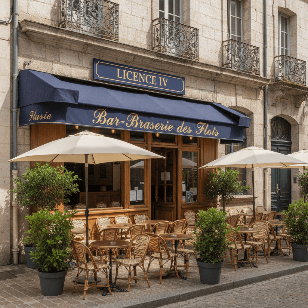Bar-brasserie 90m² à La Rochelle : terrasse - licence IV - Image 1