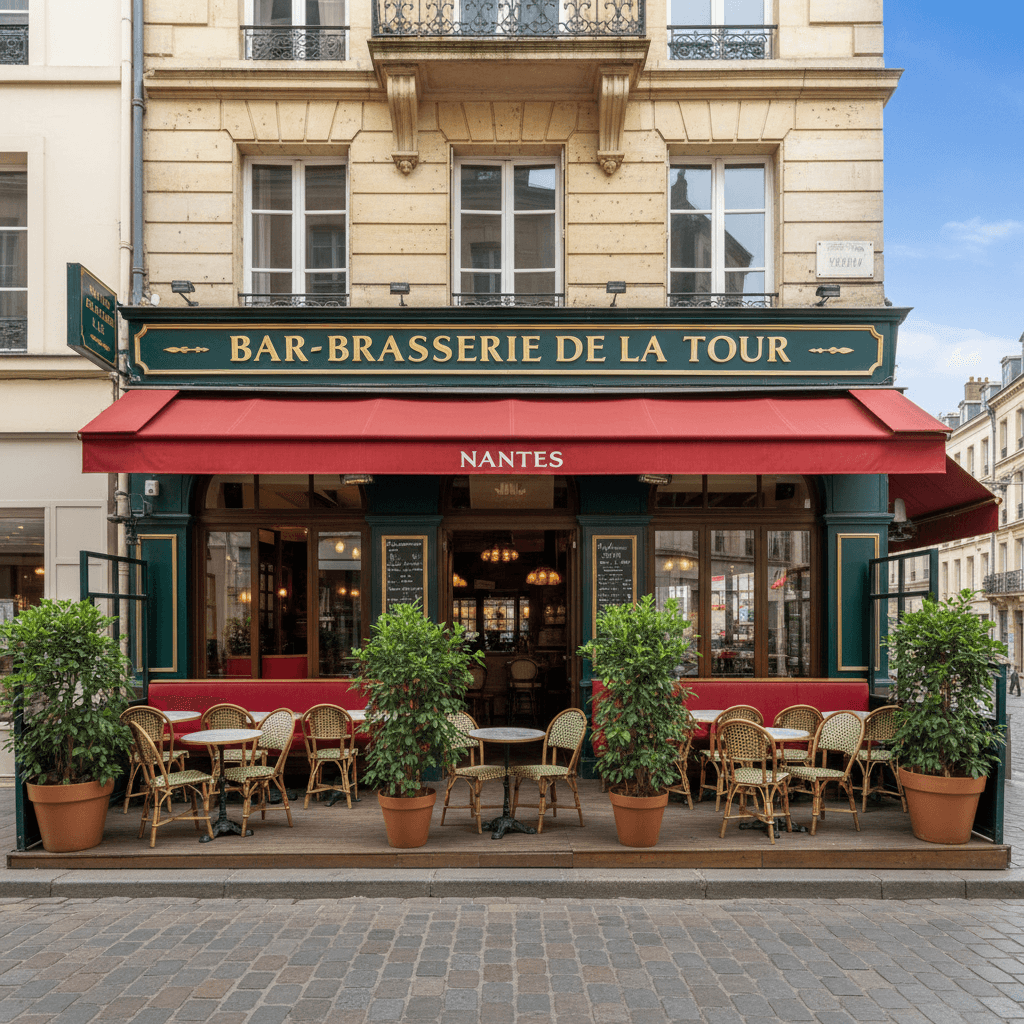 Bar-brasserie à Nantes : terrasse