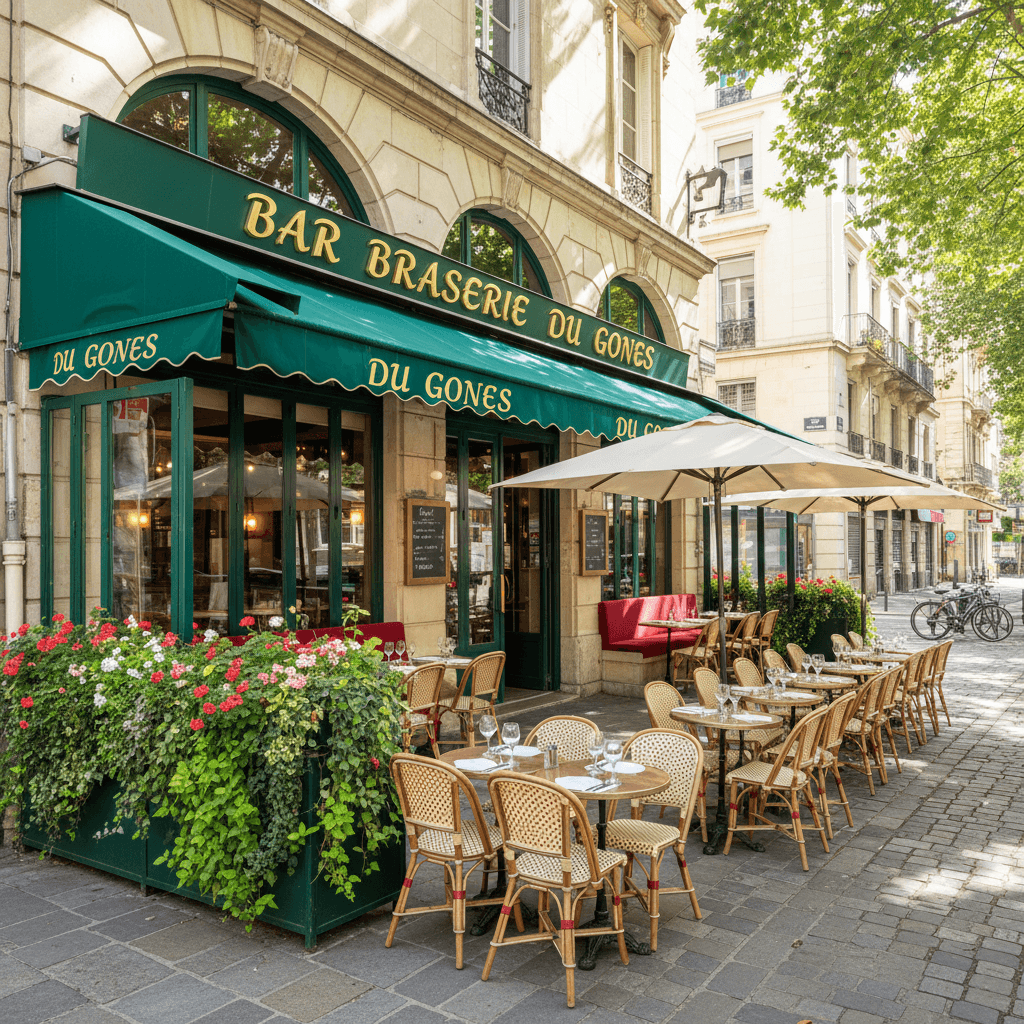 Bar-brasserie 200m² à Lyon : terrasse - licence IV