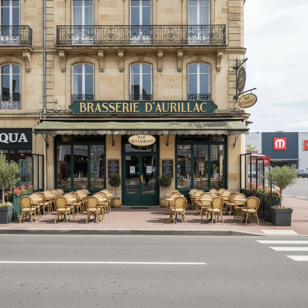 Bar-brasserie 348m² à Aurillac : terrasse - licence IV - Image 1