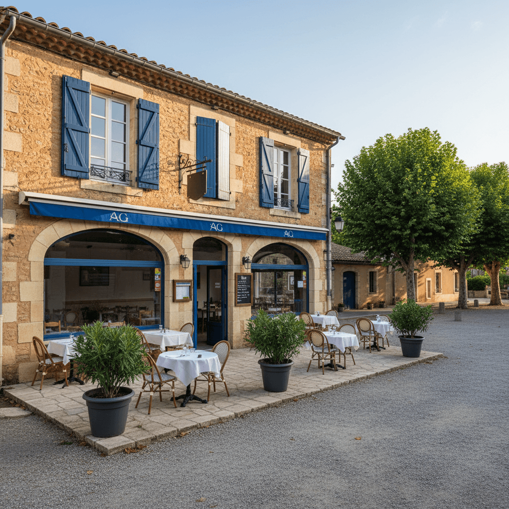 Restaurant à Lablachère : terrasse - licence IV - Image 1