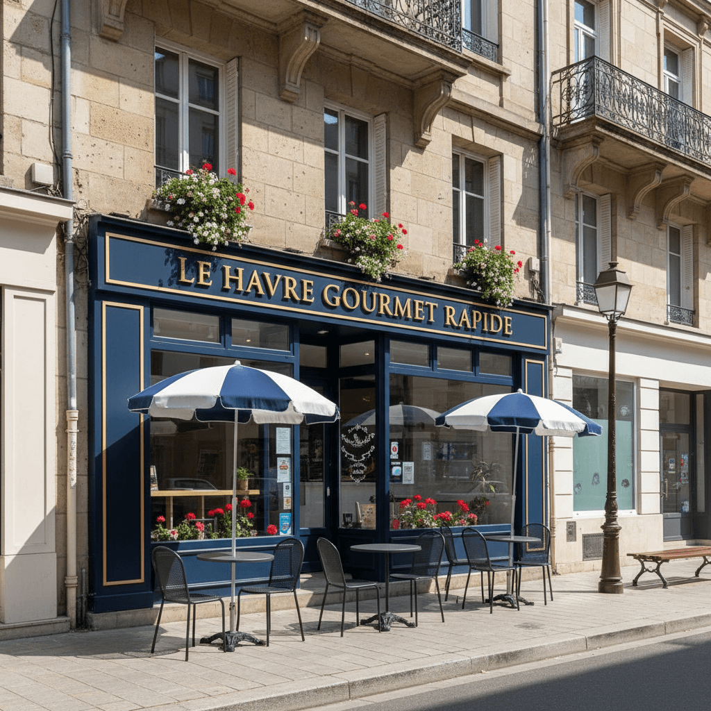 Fast-food 288m² à Le Havre : terrasse - extraction