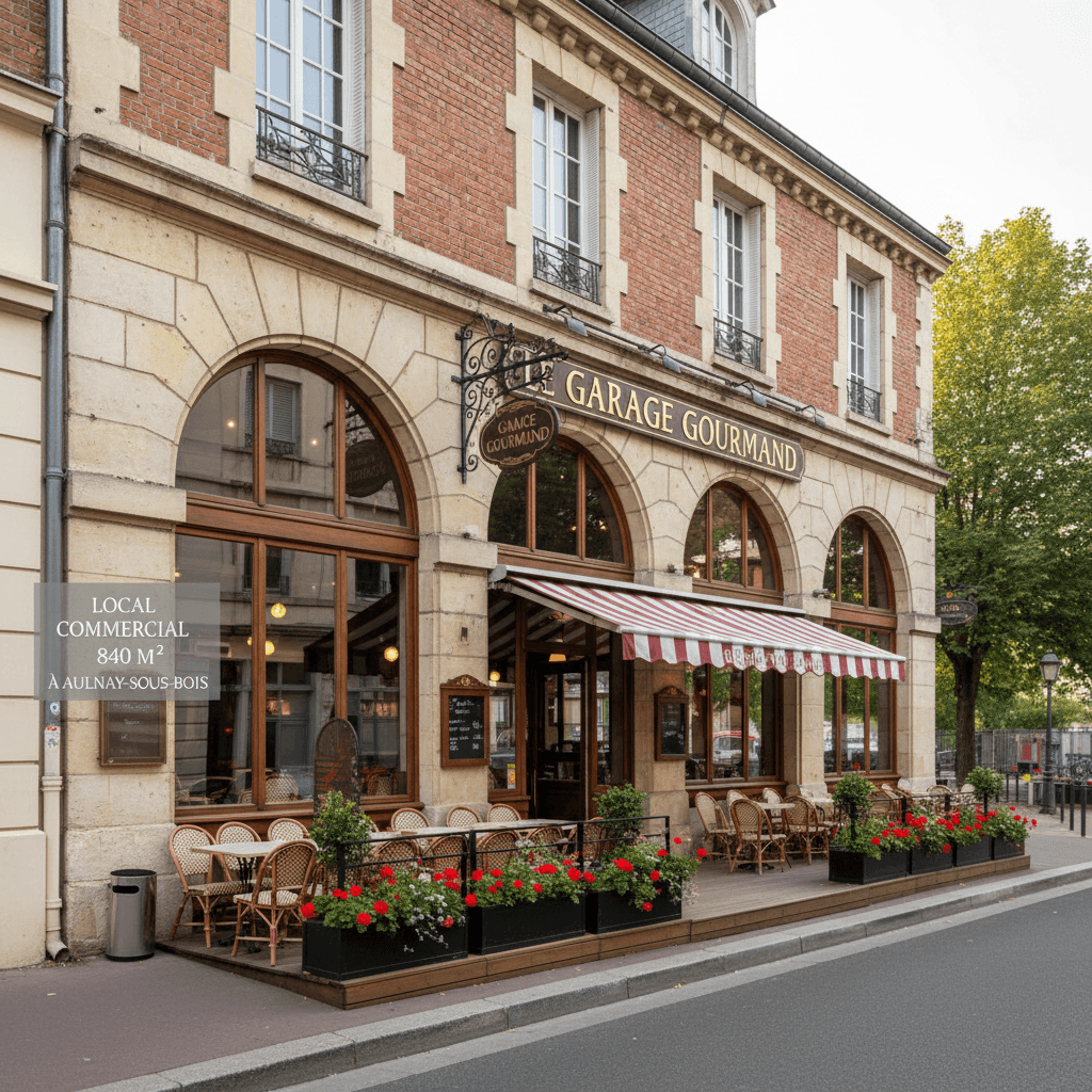 Local commercial de 840 m² à Aulnay-sous-Bois - Image 1