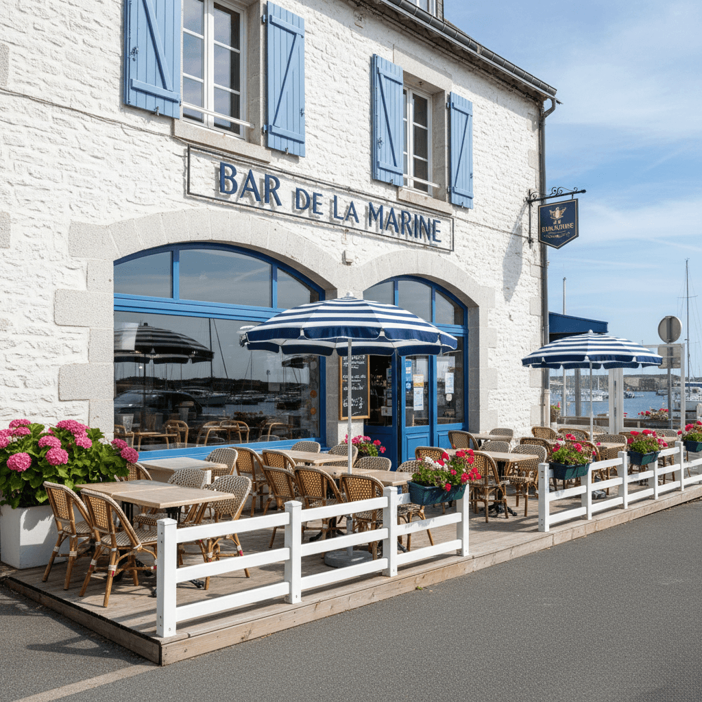 Bar-brasserie à L'Île-D'Yeu : terrasse - licence IV - Image 1