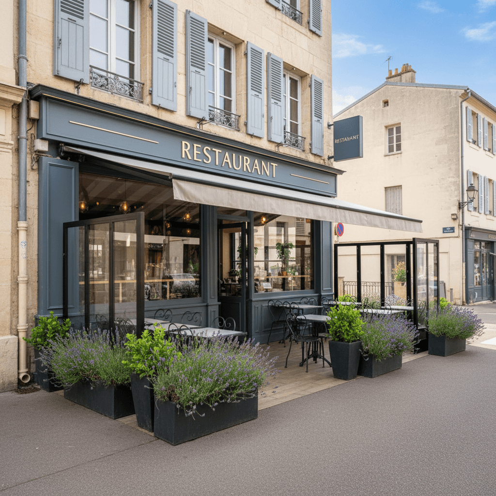 Restaurant à Toulon : terrasse - extraction - Image 1