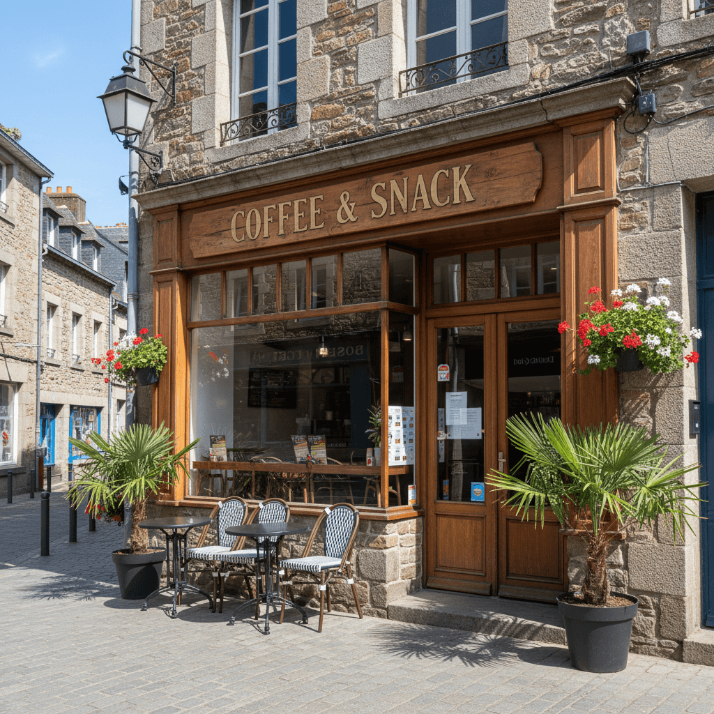 Snack 138m² à Quimper : terrasse - cuisine équipée - Image 1