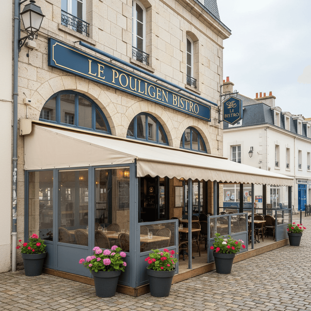 Restaurant à Le Pouliguen : terrasse - cave/réserve - Image 1