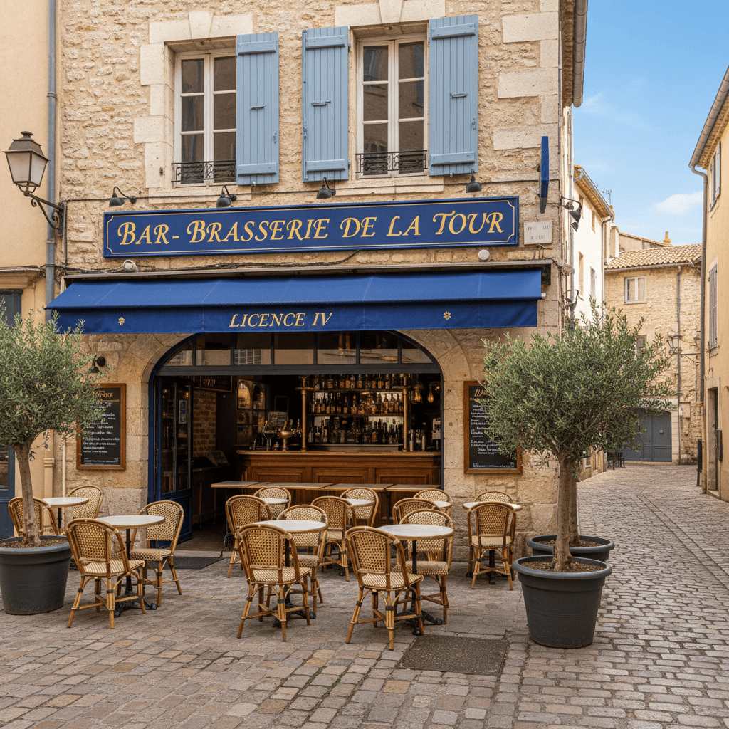 Bar-brasserie à Vence : terrasse - licence IV - Image 1