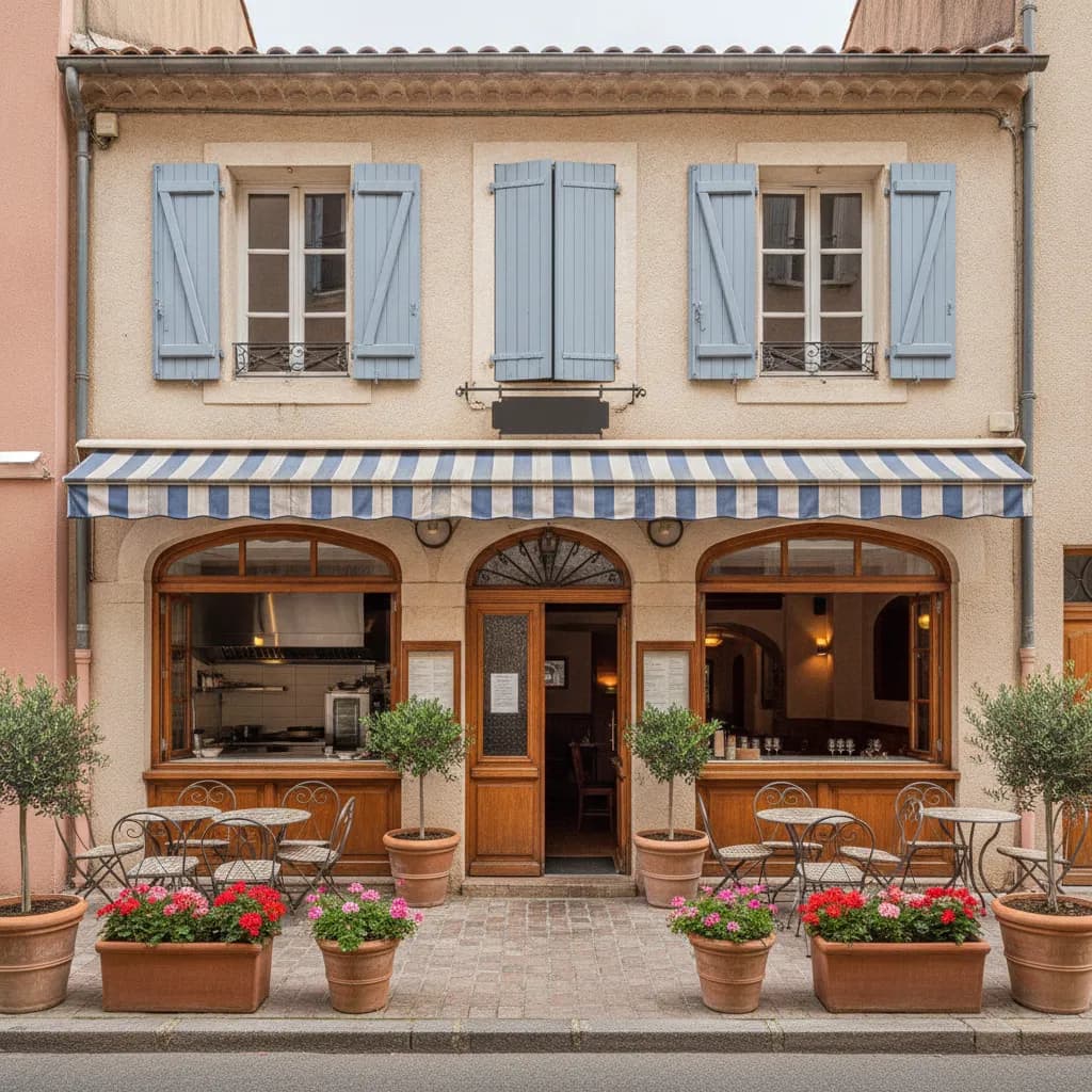 Restaurant 120m² à Saint-Raphaël : terrasse - cuisine équipée - Image 1