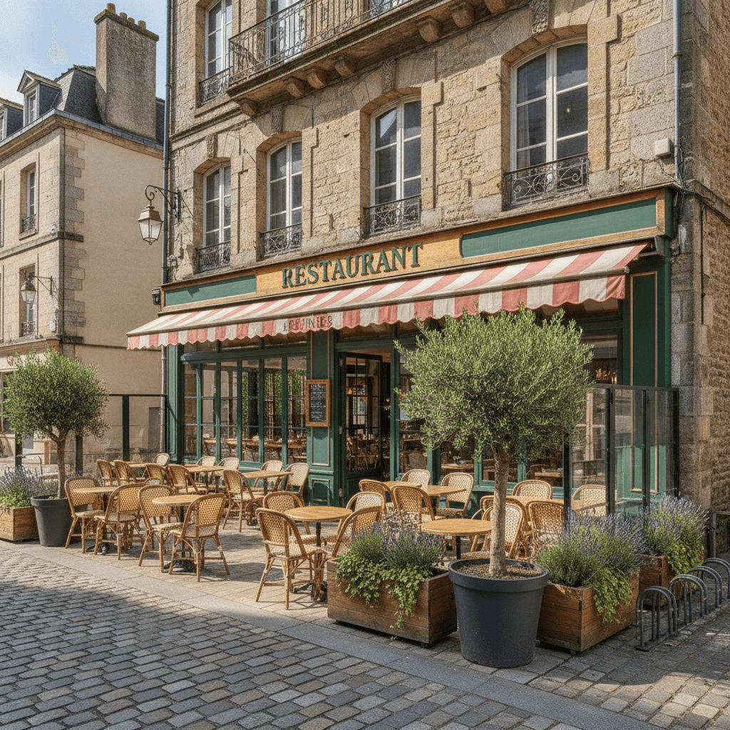 Restaurant 290m² à Rennes : terrasse - licence IV