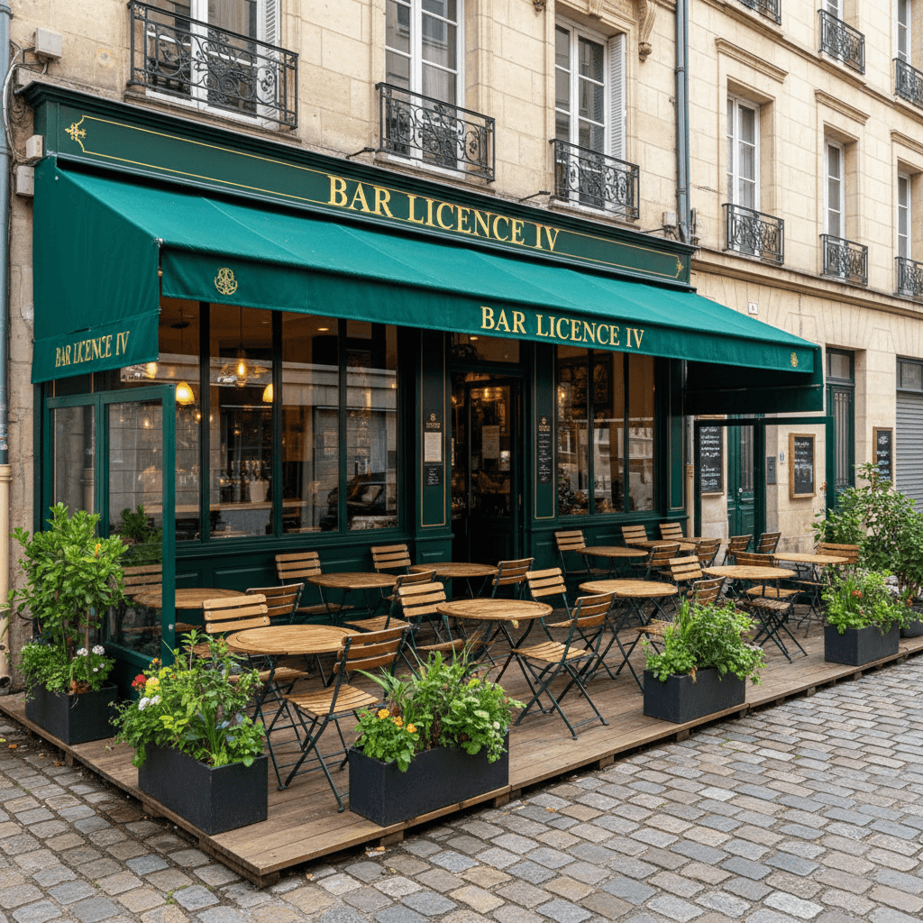 Bar-brasserie à Rouen : terrasse - licence IV