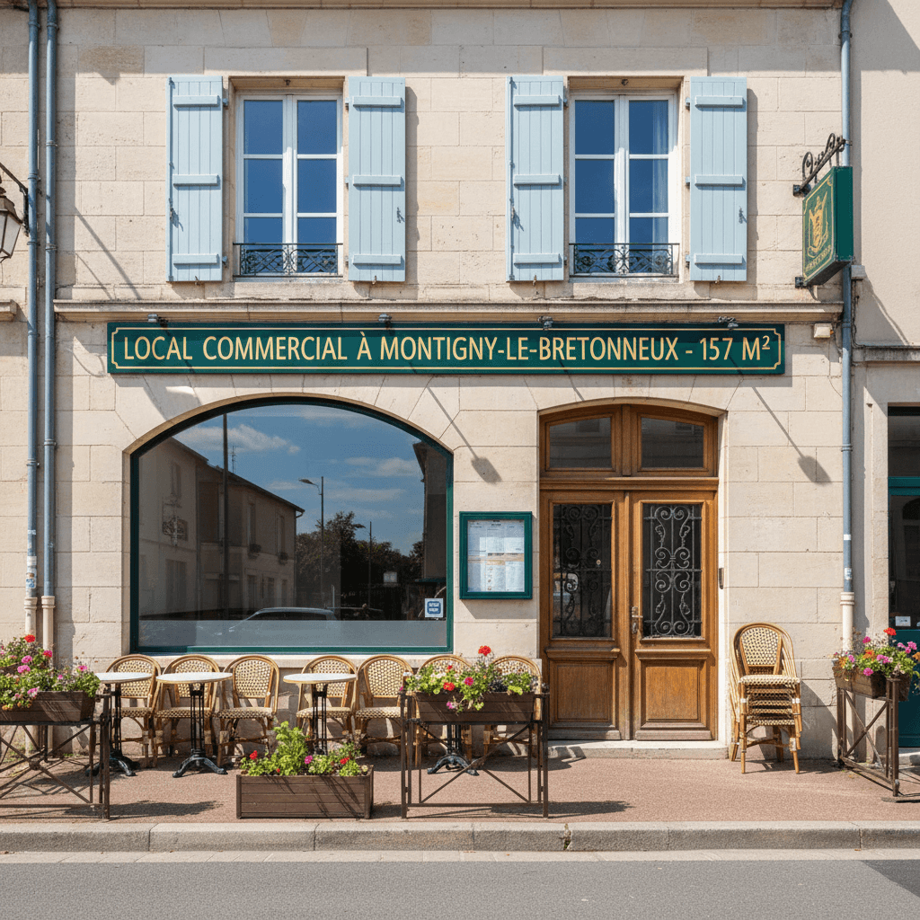 Murs et fonds 157m² à Montigny-le-Bretonneux : extraction - Image 1