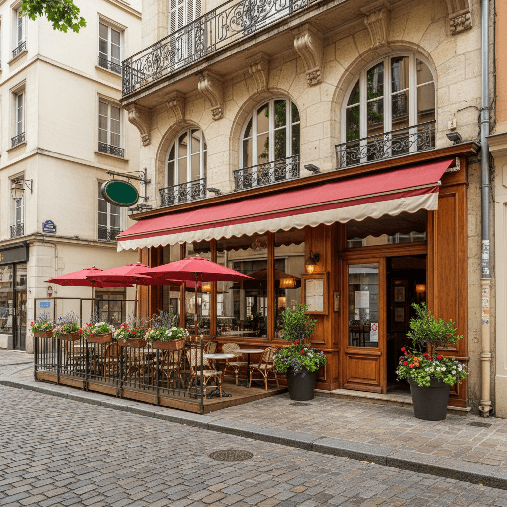 Restaurant à Lyon : terrasse - extraction