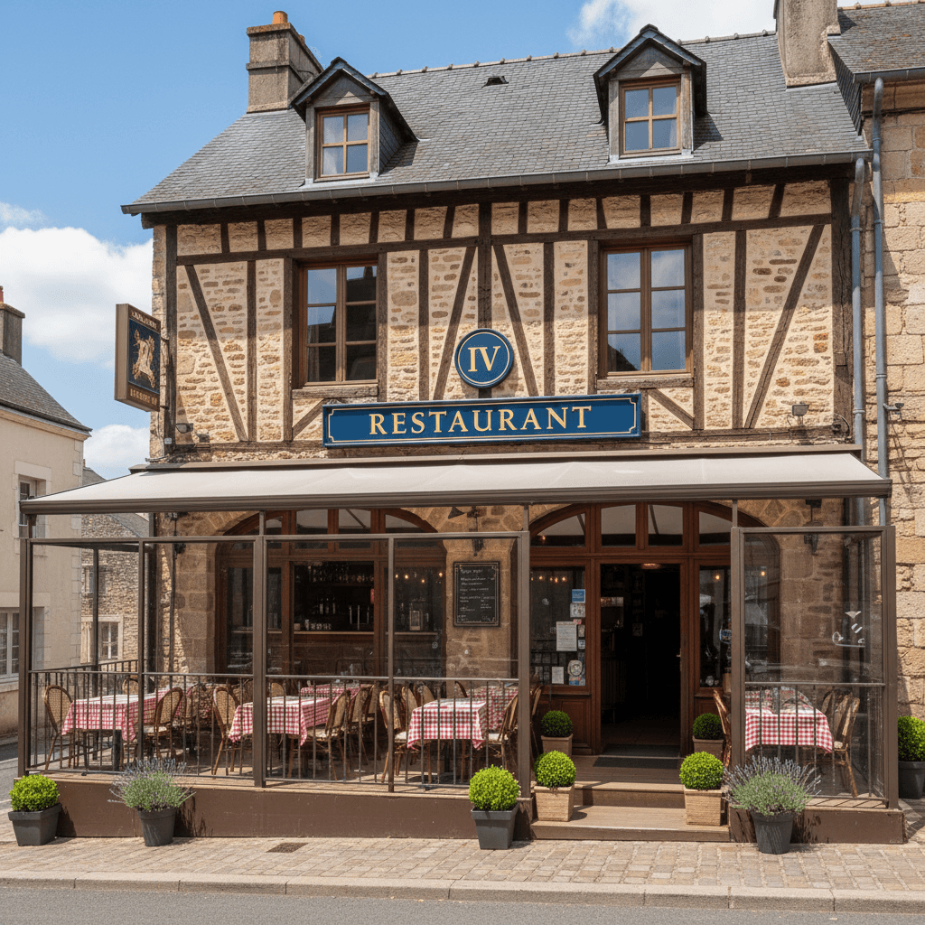 Restaurant 432m² à Saint-Flour : terrasse - licence IV - Image 1