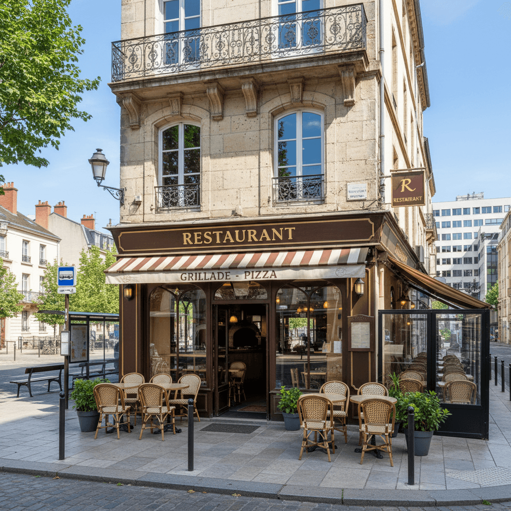 Restaurant 350m² à Clermont-Ferrand : terrasse - licence IV
