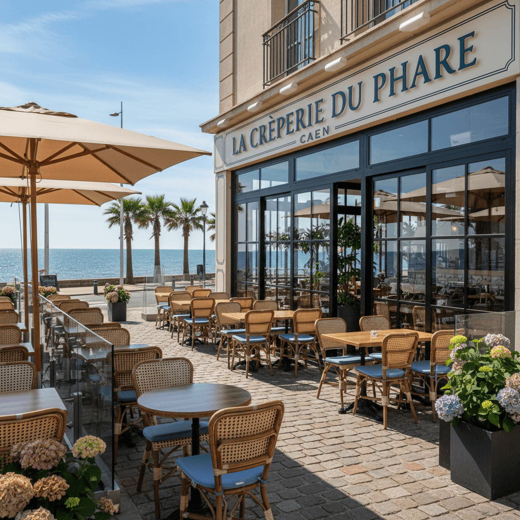 Restaurant à Caen : terrasse - climatisation - Image 1