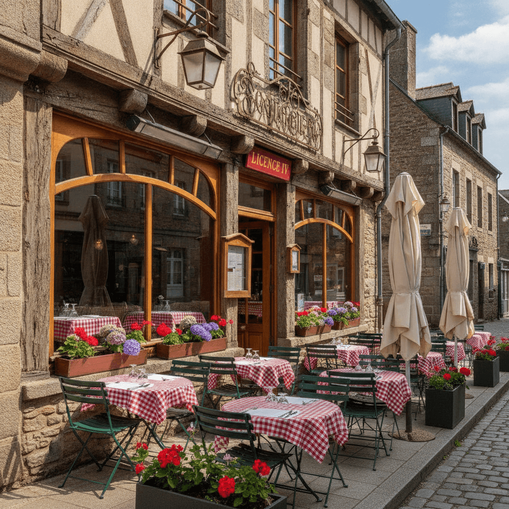 Restaurant à Dinan : terrasse - licence IV - Image 1