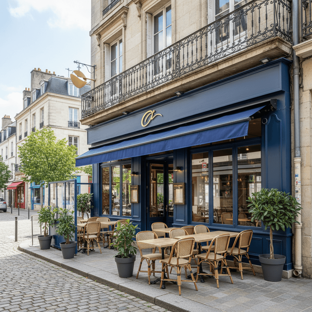 Restaurant 90m² à Nantes : terrasse - extraction - Image 1