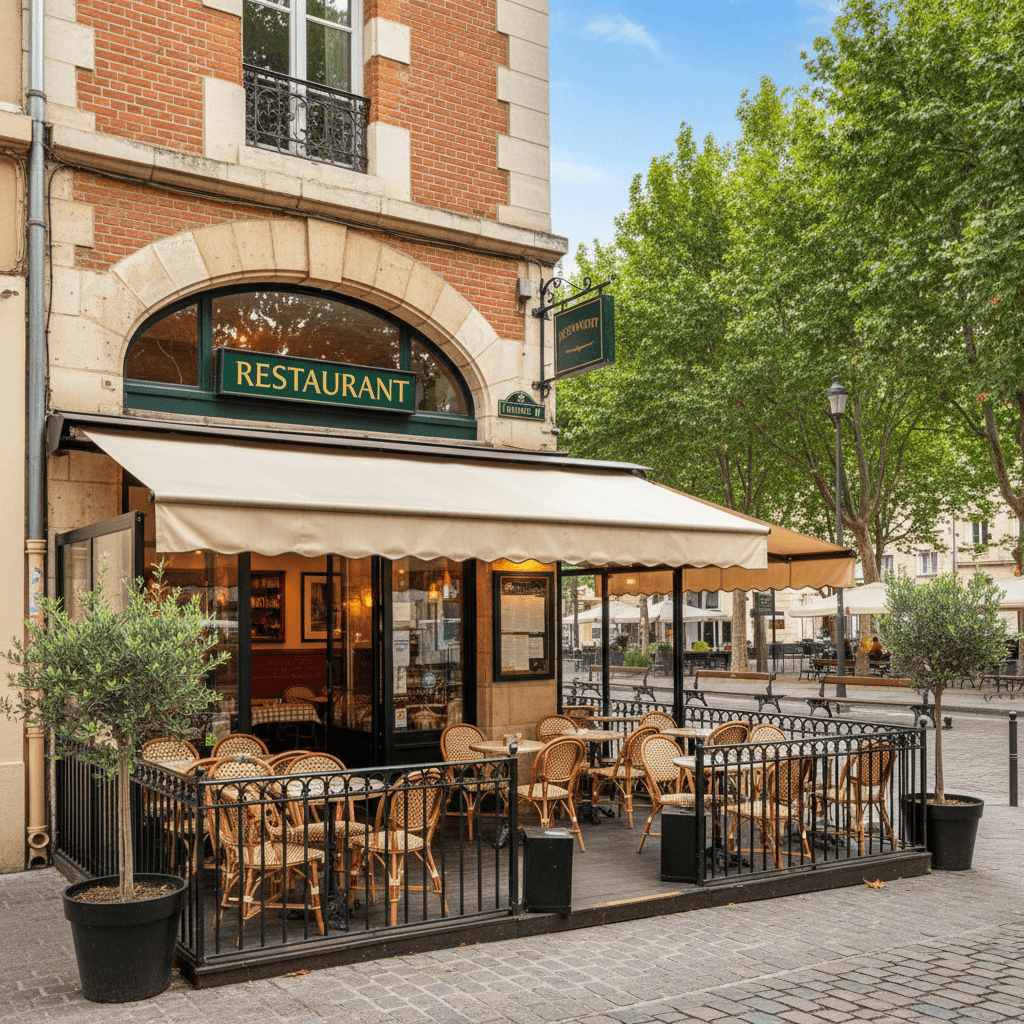 Restaurant 120m² à Toulouse : terrasse - licence IV